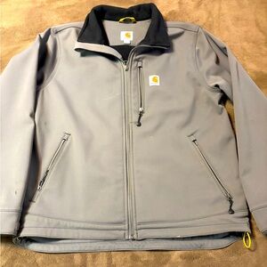 Carhartt Water Repellent/Full Zip/Lined/Lightweight Gray Jacket Men’s sz L